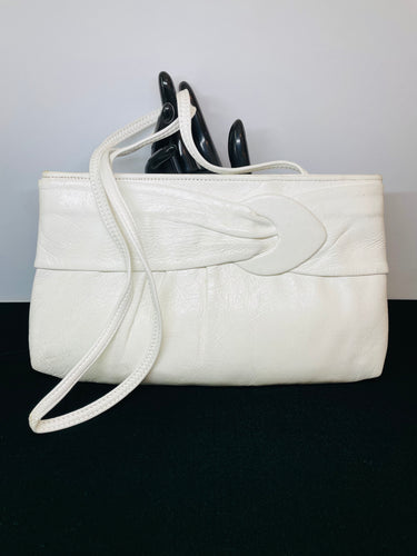 1980’s Ande' White Leather Purse